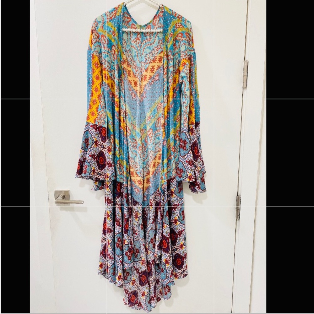 Vintage Boho Hippie Chic Flowy Drape Outerwear